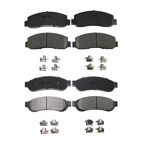 Ibestwolf Front And Rear Ceramic Brake Pads For 2005-2012 Ford F-250 F-350 Su...