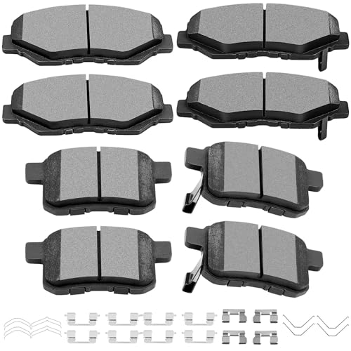 Scitoo Ceramic Brake Pads 8pcs Front Rear Brake Pads Brakes Kits Fit For 2008...