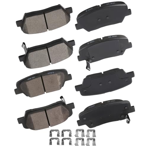 Cciyu D1432 D1439 Front  Rear Professional Ceramic Brake Pads Set Fit For 201...