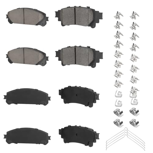 Ilonpa Front Rear Ceramic Disc Brake Pads Set For Toyota Highlanderexc Hybrid...