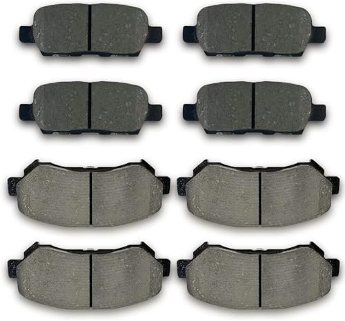 Talamoyi D905 D1374 Front Rear Ceramic Brake Pads Set Fit For 2009-2020 Nissa...