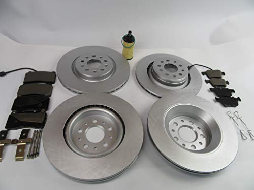 Topeuro Replacement Front  Rear Brake Pads Rotors For Maserati Ghibli 2017-20...