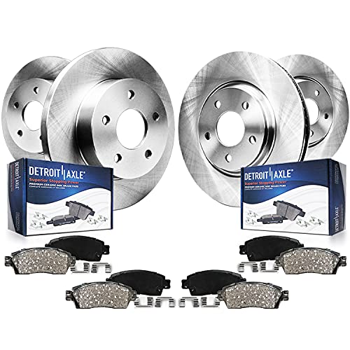 Detroit Axle - 8pc Brake Kit For 2019 2020 2021 2022 2023 2024 Toyota Corolla...