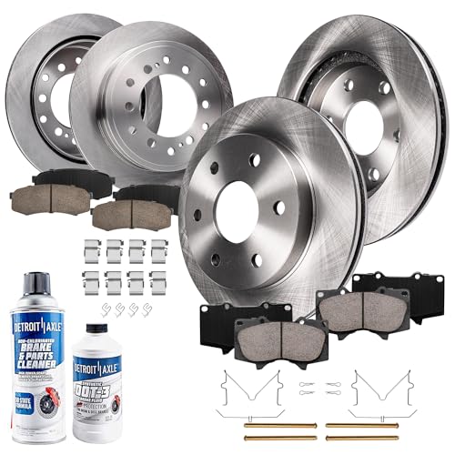 Detroit Axle - Brake Kit For 01-07 Toyota Sequoia Disc Brake Rotors 2001 2002...