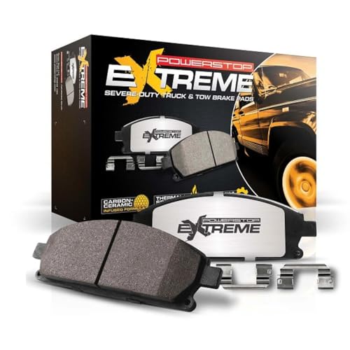 Power Stop Z36-1680 Front Z36 Truck  Tow Carbon-fiber Ceramic Brake Pads For ...