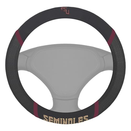 Fanmats 14858 Florida State Seminoles Embroidered Steering Wheel Cover