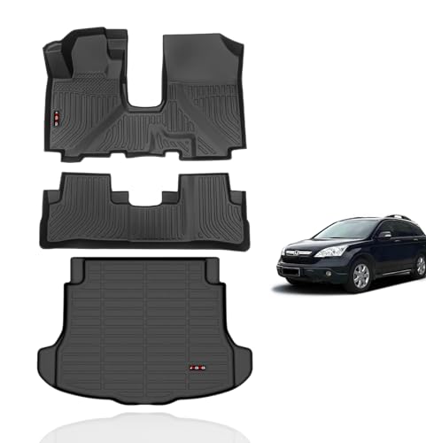 Kelcseecs Floor Mats  Cargo Liner For 2007 2008 2009 2010 2011 Honda Crv Car ...