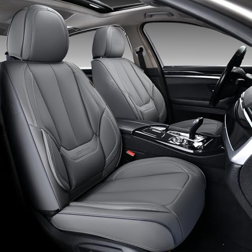 Coverado Car Seat Covers Full Set Seat Covers For Cars Gray Car Seat Protecto...