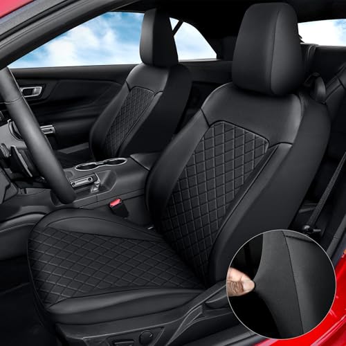 Giant Panda Custom Fit 2 Pack Front Car Seat Covers For Ford Mustang Coupe Ha...