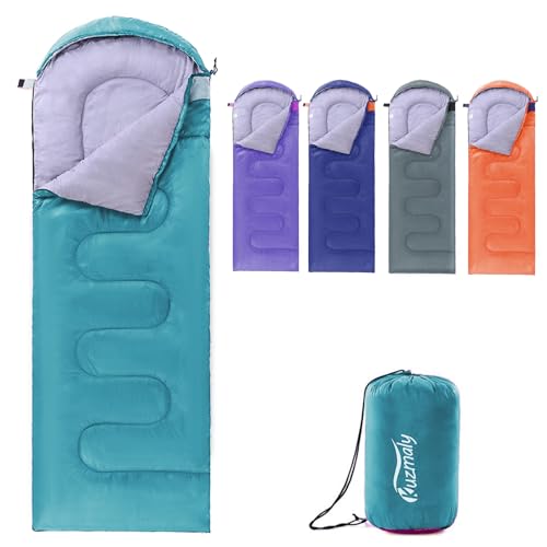 Camping Sleeping Bag 3 Seasons Lightweight Waterproof With Compression Sack C...