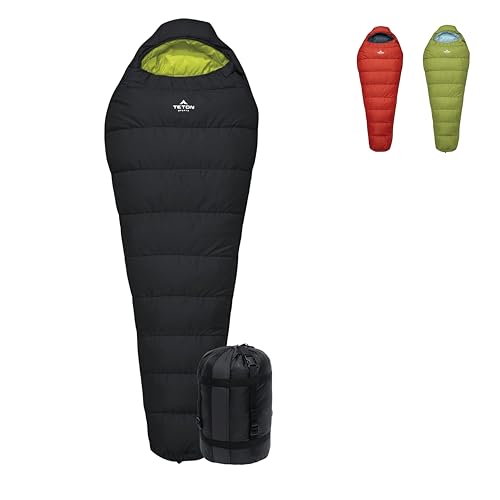 Teton Sports Leef Ultralight Mummy Sleeping Bag Perfect For Backpacking Hikin...