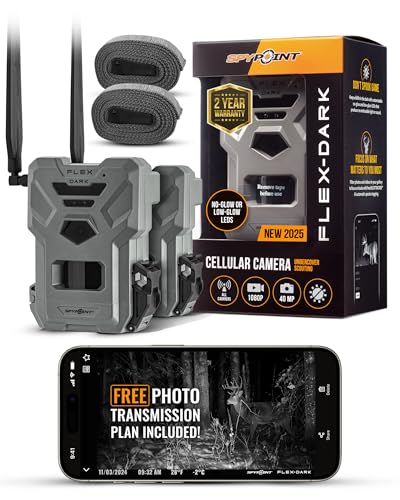 Spypoint Flex-dark Twin Pack Cellular Trail Camera 40mp Photos 1080p Video  S...