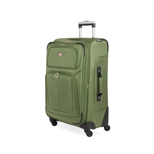 Swissgear Sion Softside Expandable Luggage Evergreen Checked-medium 25-inch
