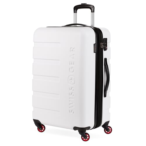 Swissgear 7366 Hardside Expandable Luggage With Spinner Wheels White Checked-...