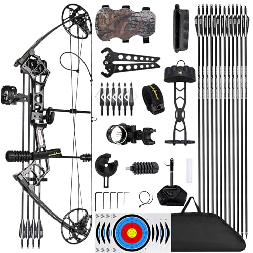 Lanneret Compound Bow And Archery Sets - Right Hand Archery Compound Bows 0-7...