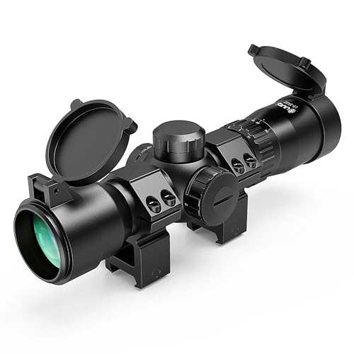 Uuq 1.5-5x32 Crossbow Scopecircles And Rangefinder Etched Glass Ballistic Ret...