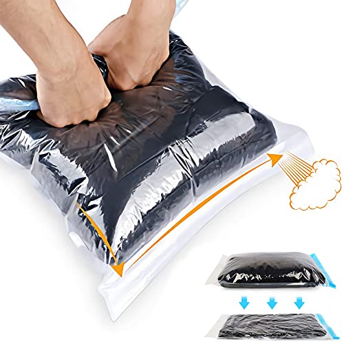 Compression Bags - Travel Accessories - 10 Pack Space Saver Bags - No Vacuum ...