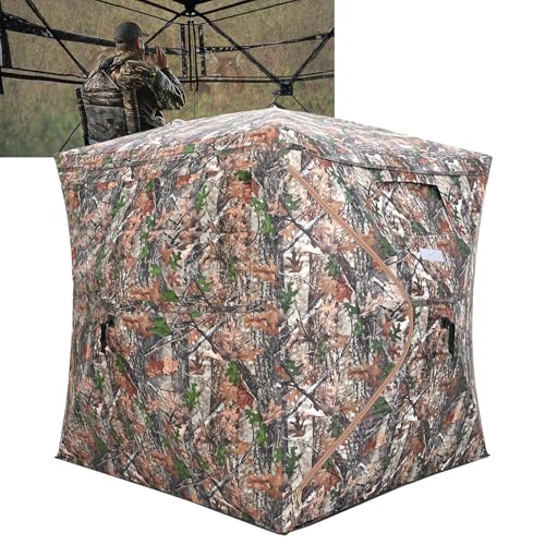 Hunting Blind 270 See Through With Carrying Bag 2-3 Person Pop Up Ground Blin...