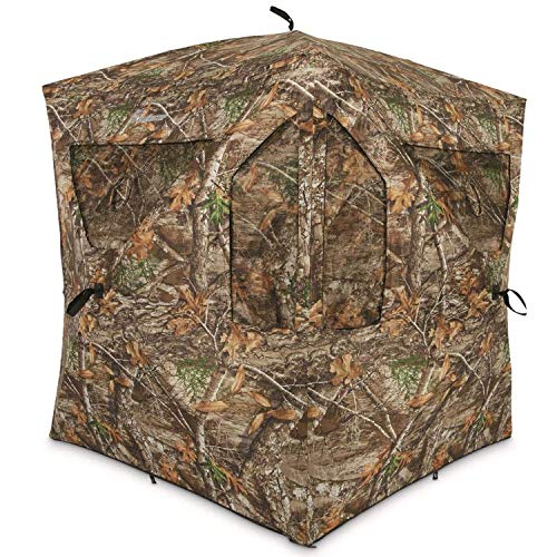 Ameristep Brickhouse Hunting Blind  3-person Ground Blind In Mossy Oak Break-...