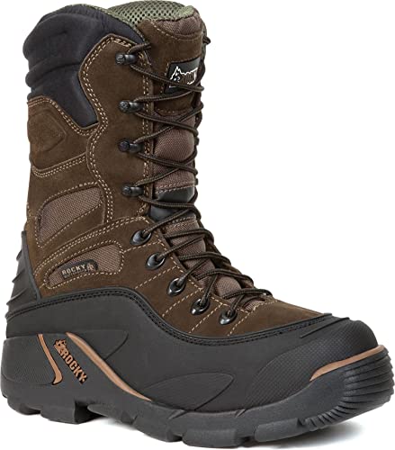 Rocky Mens Blizzard Stalker Pro Hunting Bootbrownblack11 M Us