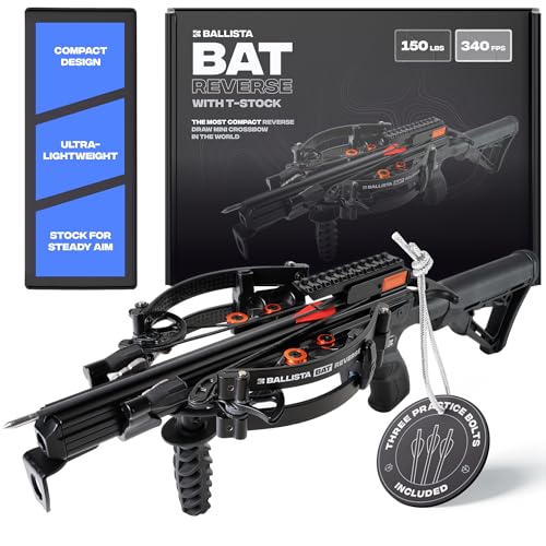 Ballista Bat Reverse T-buttstock Draw Compound Crossbow For Hunting Fishing A...