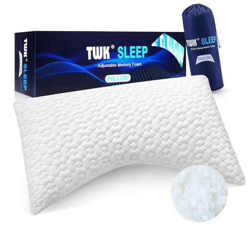 Twk Original Adjustable Bed Pillow For Sleeping Good For Side Back  Stomach S...