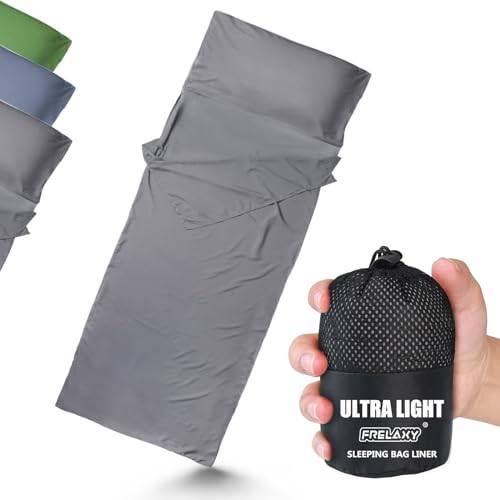 Frelaxy Ultralight Sleeping Bag Liner - Lighter  Compact 3 Sizes Travel Sheet...