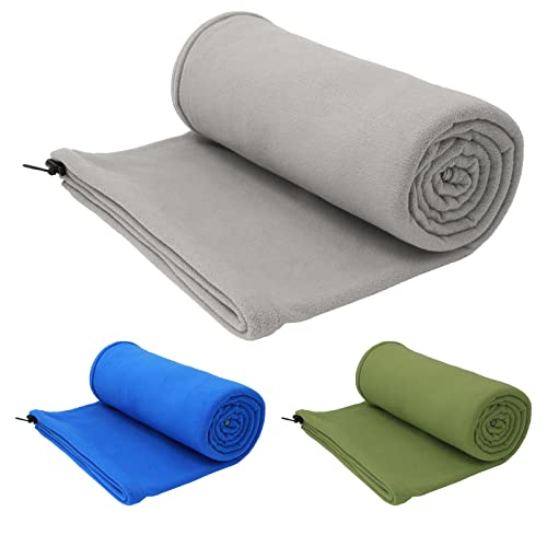 Arctic Lemmings Fleece Sleeping Bag Liner 75 Long Zipper Microfiber Fleece Tr...