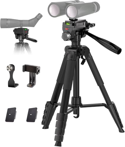Binocular Tripod 72 Spotting Scope Tripod Stand With Binocular Adapter And 2 ...