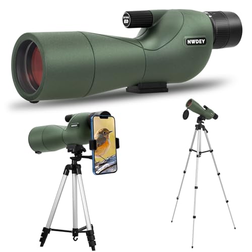 Nwdey 25-75x60 Spotting Scope With 51in Tripod Spotting Scopes For Target Sho...