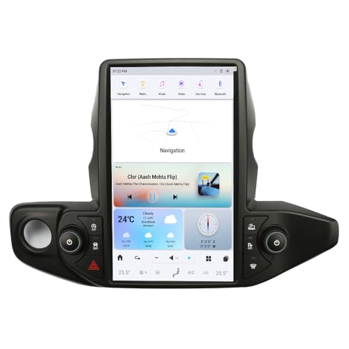 Nakevich 13.6 Inch Qualcomm Android 13 Car Radio For Jeep Wrangler Jl Gladiat...