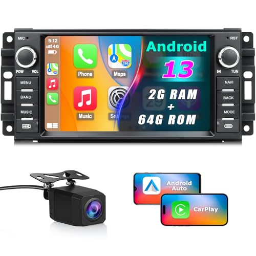 Car Stereo For Jeep Wrangler Jk 2007-2018 Radio Dodge Ram 1500 2500 3500 Touc...