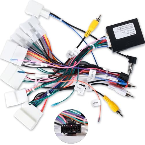 16 Pin Car Radio Stereo Wiring Harnesses With Canbus - Aftermarket Cable Wire...