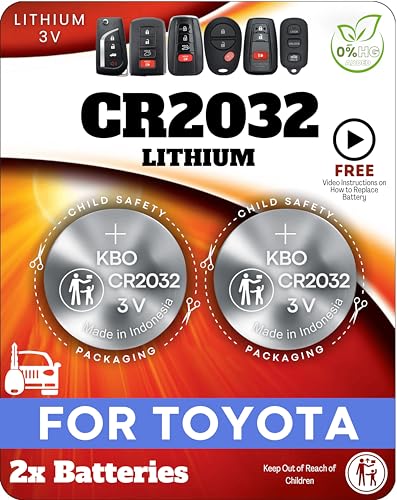 Cr2032 Oem Remote Key Fob Battery 2-pack For Toyota Camry Corolla Highlander ...