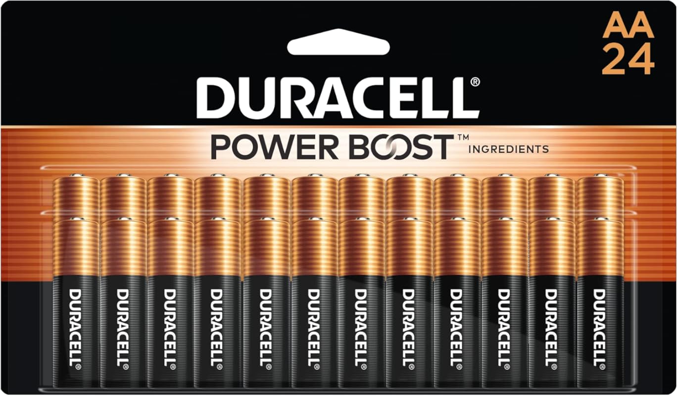 Duracell Coppertop AA Batteries with Power Boost Ingredients, 24 Count