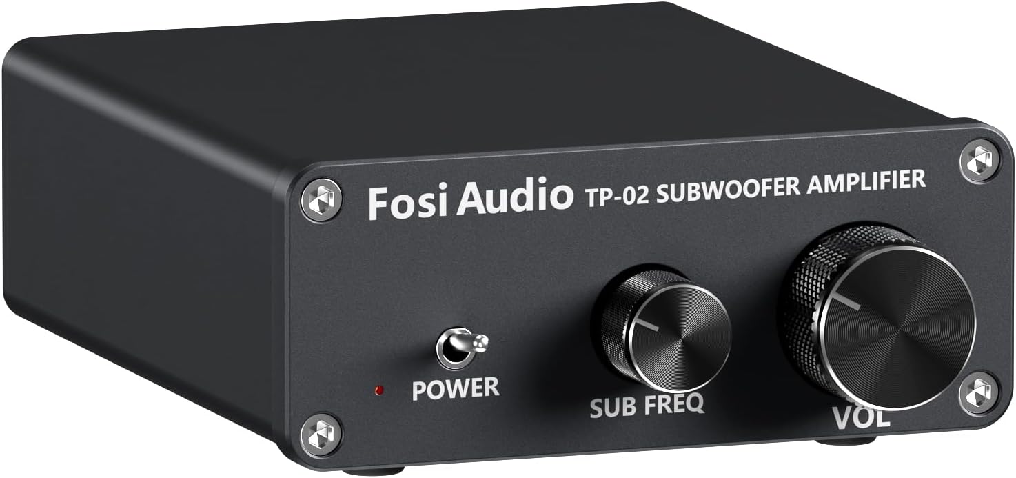 Fosi Audio TP-02 Home Subwoofer Amplifier, Mono Bass Amp for 15-Inch S