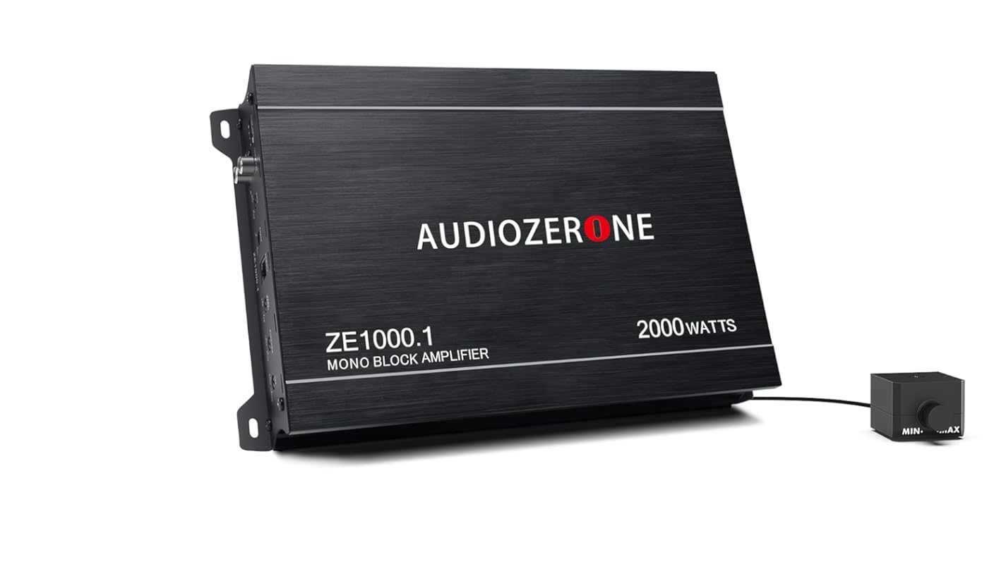 Car Audio Amplifier ZE1000.1 2000W Monoblock Class D MOSFET Subwoofer 