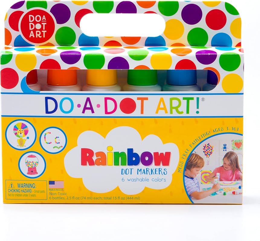 Do A Dot Art! Markers 6-Pack Rainbow Washable Paint Markers, The Origi