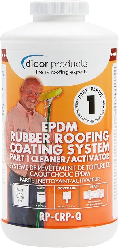 Dicor EPDM Rubber Roof Coating System – 1 Quart Cleaner and Activator