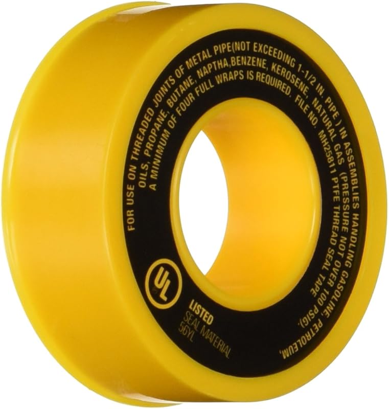 Harvey PTFE Thread Seal Tape, Ideal for Gas and Fuel Oil Line Applicat
