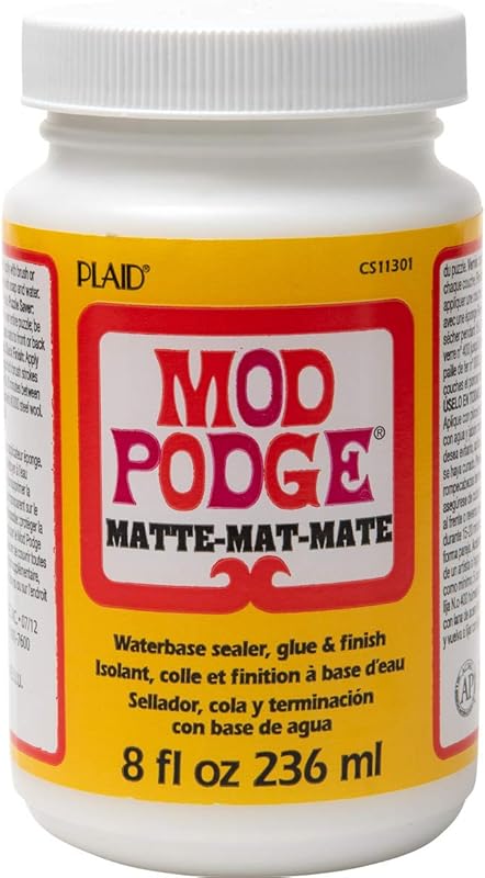 Mod Podge Matte All-in-One Sealer and Glue for Craft Projects – Non-To
