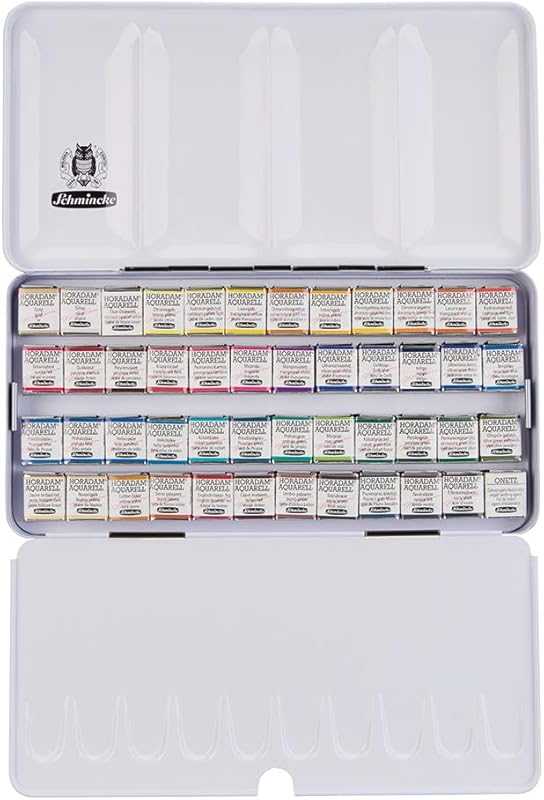 Schmincke - HORADAM® AQUARELL Color Box with 48 Finest Watercolors, 74