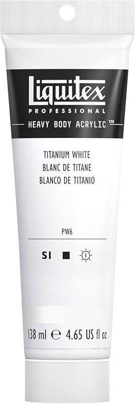 Liquitex Professional Heavy Body Acrylic Paint, 4.65-oz  Tube, Titaniu