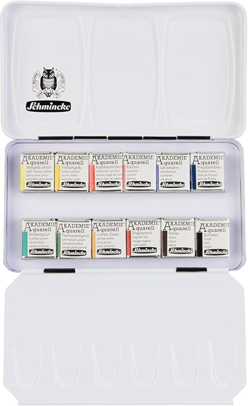 Schmincke - AKADEMIE®AQUARELL Watercolor Compact Color Box, Basic Asso