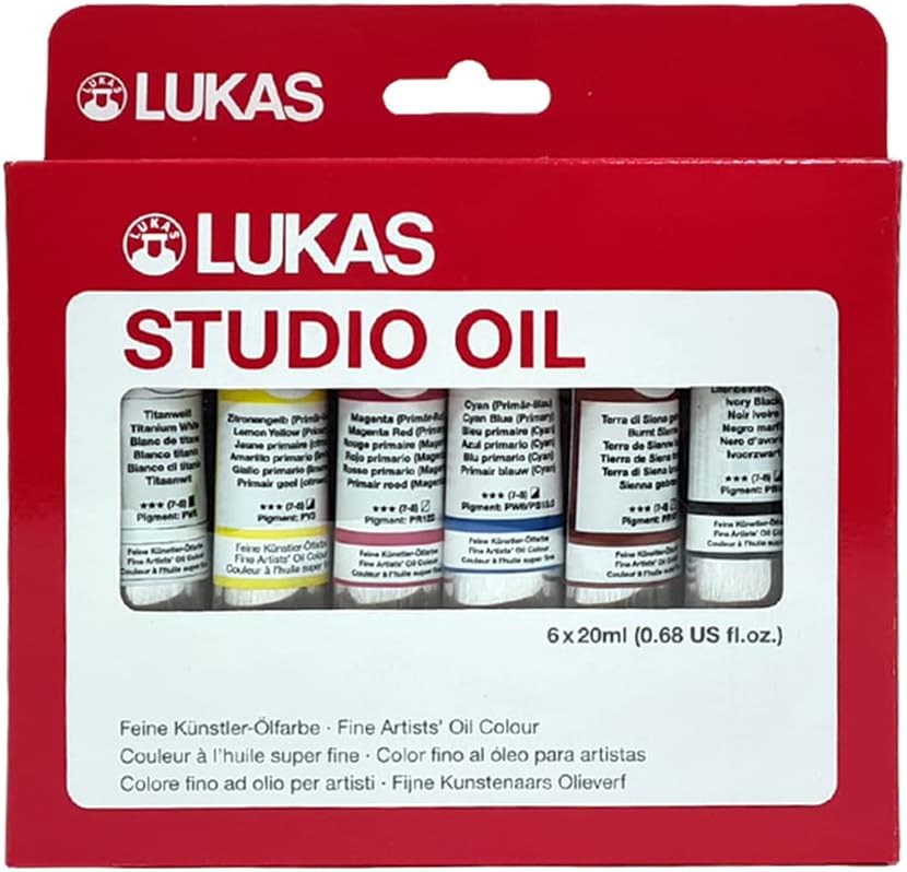 Lukas Studio Artist Oil Color Paints - High-pigment oil paint made wit