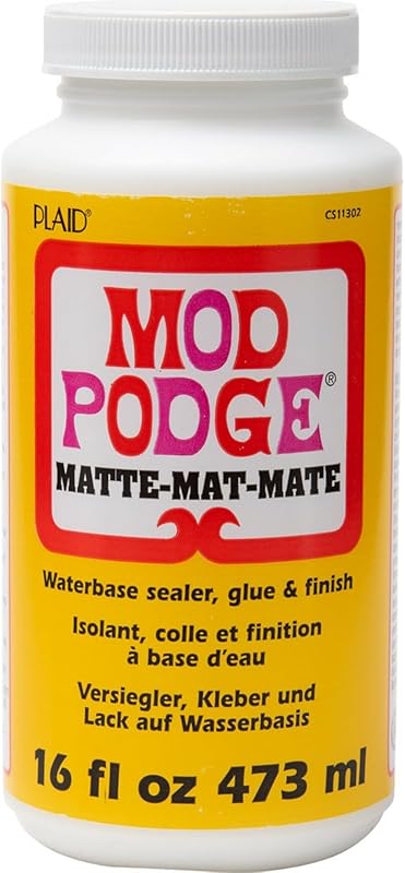 Mod Podge Water-Based Matte Sealer and Finish – 16 oz, Great for Acryl