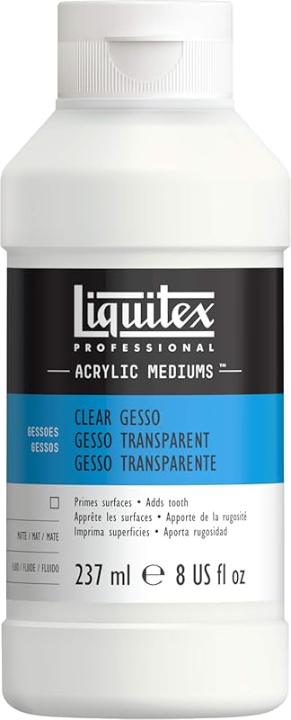 Liquitex Professional Gesso Surface Prep Medium, 237ml , Clear