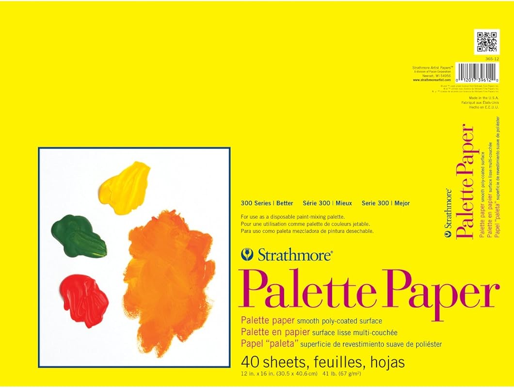 Strathmore 300 Series Palette Paper Pad, 12x16 Inches, 40 Sheets, Tape