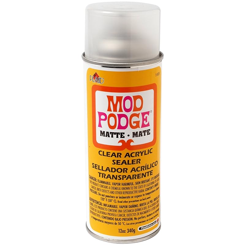 Mod Podge Clear Matte Acrylic Sealer – 12 oz, Ideal for Finishing Craf