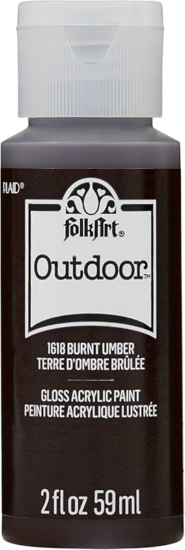 FolkArt Outdoor Acrylic Paint in Assorted Colors , 1618 Burnt Umber